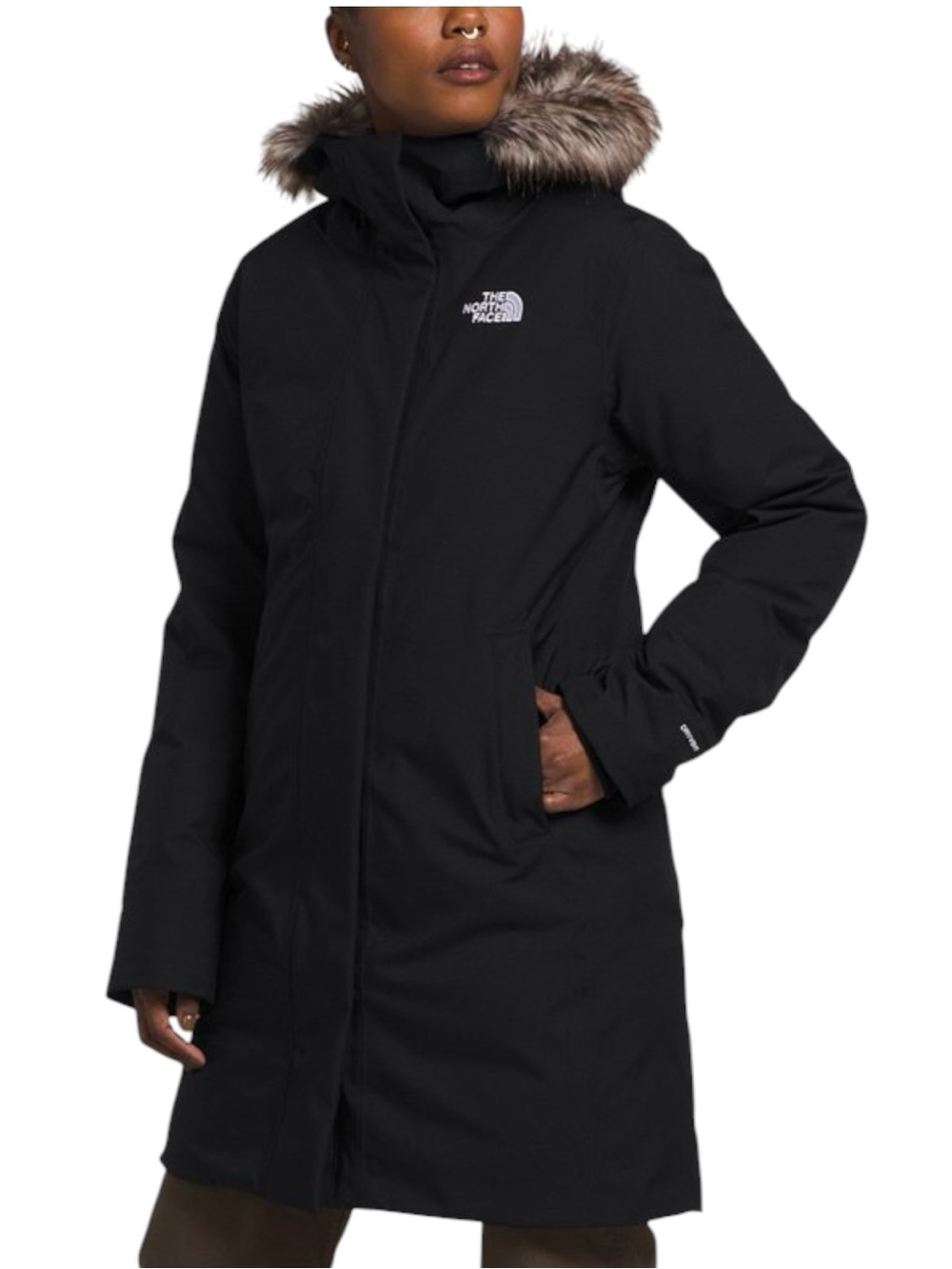 THE NORTH FACE Women's Arctic Down Parka Jacket in Black Like New Condition (M)
